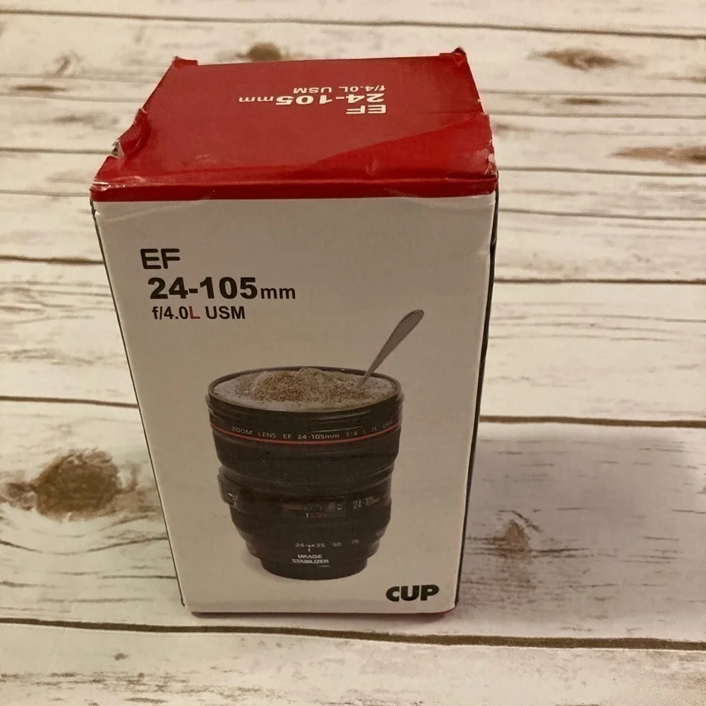 EF 24-105mm F/4.0L Coffee Camera Lens Mug Cup